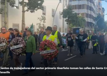 EL DIA: El sector primario de Tenerife toma las calles para denunciar un “crimen planeado” contra el campo canario.